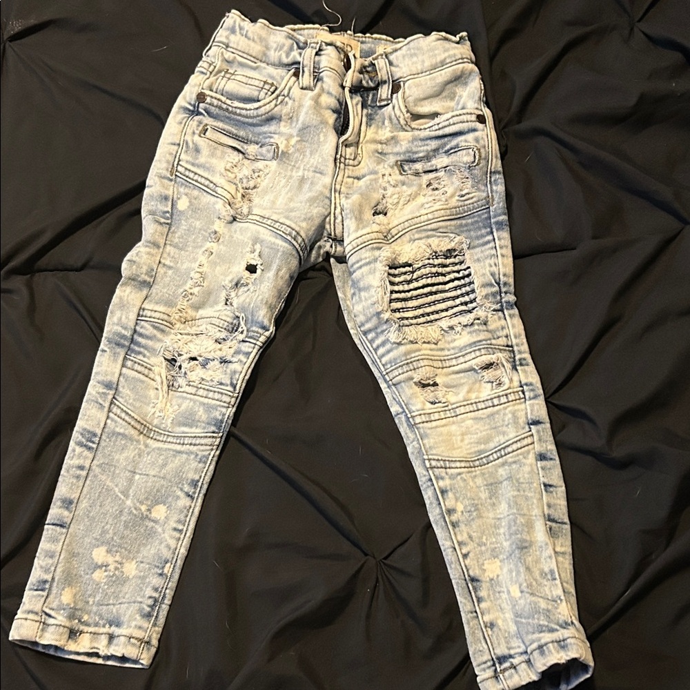 Distressed Light Blue Toddler Jeans